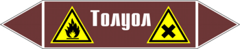 Маркировка трубопровода "толуол" (пленка, 358х74 мм) - Маркировка трубопроводов - Маркировки трубопроводов "ЖИДКОСТЬ" - магазин "Охрана труда и Техника безопасности"