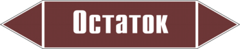Маркировка трубопровода "остаток" (пленка, 716х148 мм) - Маркировка трубопроводов - Маркировки трубопроводов "ЖИДКОСТЬ" - магазин "Охрана труда и Техника безопасности"